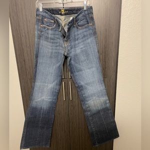 NWT Women’s 7 For All Mankind A Pocket Bootcut Jeans Size:32